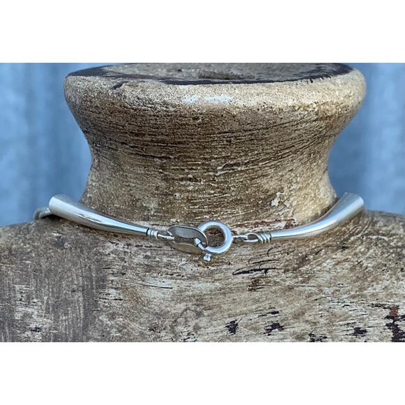Sterling Liquid Silver Southwestern Necklace by STC - Picture 7 of 7